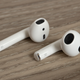The new AirPods (right) have a more contoured design that also sits in the ear at a better angle than the second-gen AirPods (left) do.